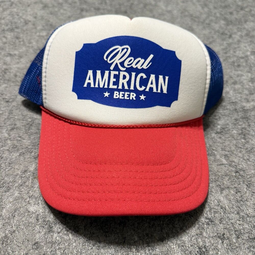 Real American Beer Trucker Hat OTTO Hulk Hogan First Edition Discontinued